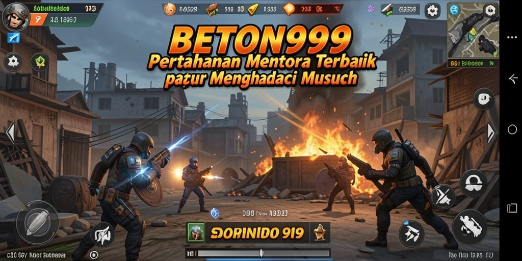 Tampilan dinamis gameplay BETON999 yang menegangkan dalam Tower Defense.
