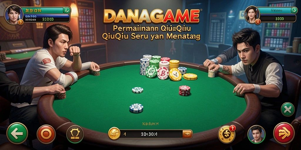 Tampilan gameplay menarik dari DANAGAME QiuQiu.