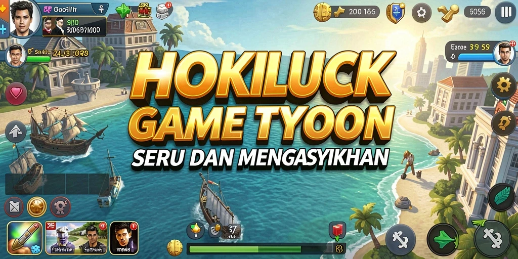 Screenshot HOKILUCK menunjukkan gameplay Tycoon yang seru dan dinamis.