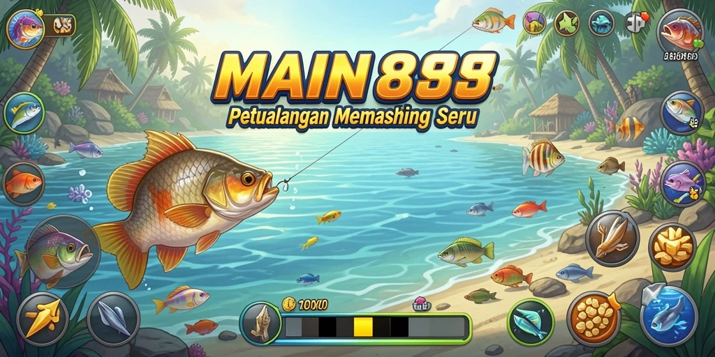 Tampilan gameplay memancing di MAIN88 yang mengesankan.