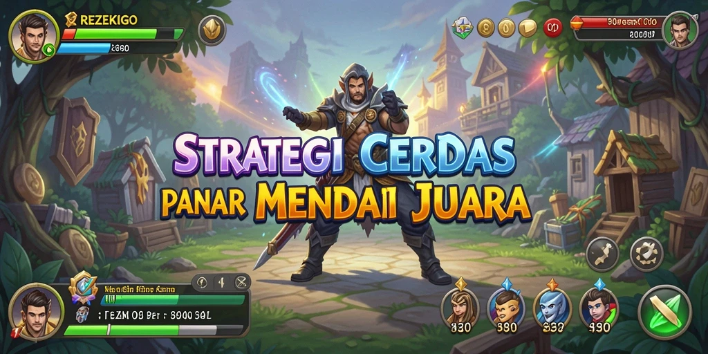 Screenshot menunjukkan pengalaman gameplay strategi yang intens.