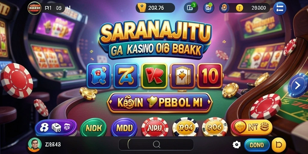 Screenshot gameplay SARANAJITU menampilkan keseruan permainan Kasino.