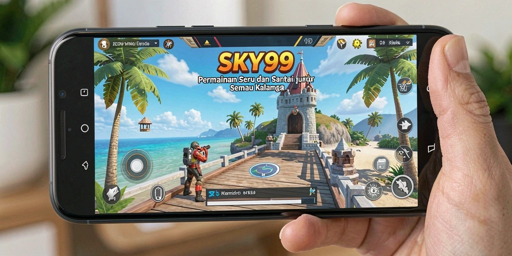 Tampilan gameplay <strong>SKY99</strong> yang seru dan berwarna-warni.