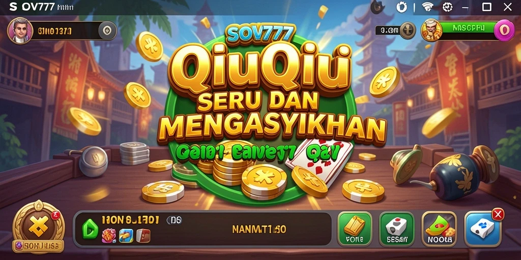 Screenshot menunjukkan gameplay QiuQiu yang seru dan kompetitif.