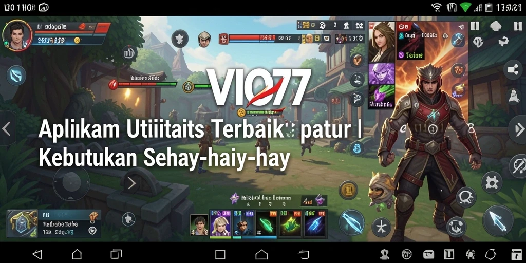 Tangkapan layar utama VIO77 menampilkan fitur manajemen tugas yang intuitif.